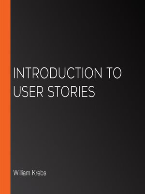 cover image of Introduction to User Stories